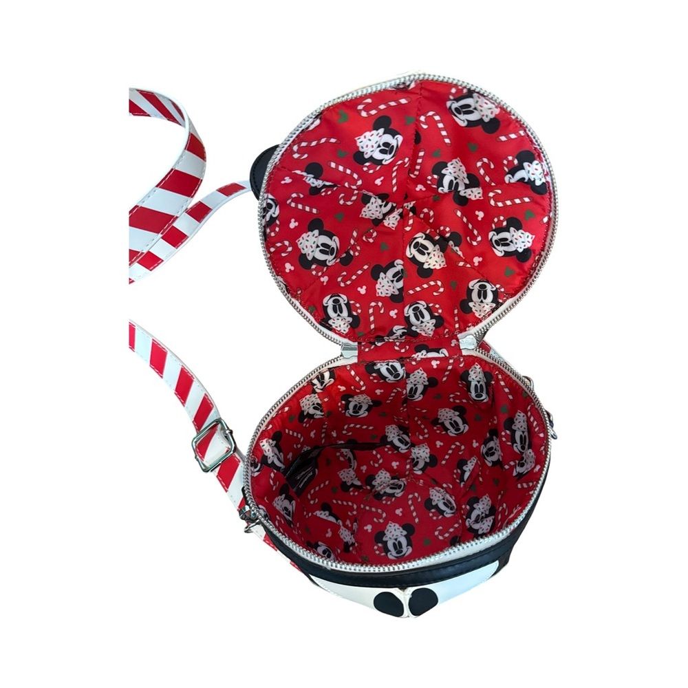 Loungefly Disney Mickey Mouse Cupcake Christmas Bag - Black and White - Picture 4 of 5